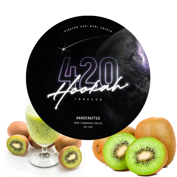 Тютюн 420 Dark Line Kiwi Smoothie (Ківі Смузі) 100 гр