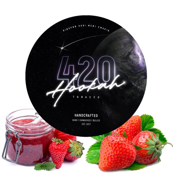 Тютюн 4:20 Dark Line Strawberry Jam (Полуниця Джем) 100 гр