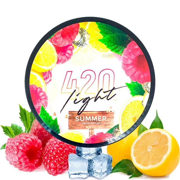 Тютюн 420 Light Line Айс Лимон Малина 100 гр