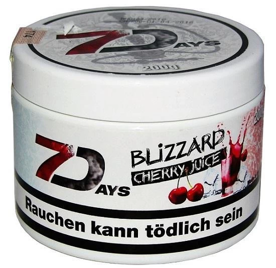 Тютюн 7 Days Blizzard Cherr (Вишневий Сік) 200 гр