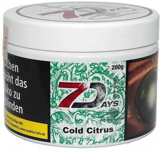 Тютюн 7 Days Cold Citrus (Крижаний Цитрус) 200 гр