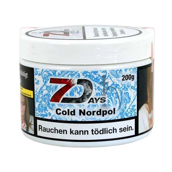 Тютюн 7 Days Cold Nordpol (Ментол М'ята) 200гр