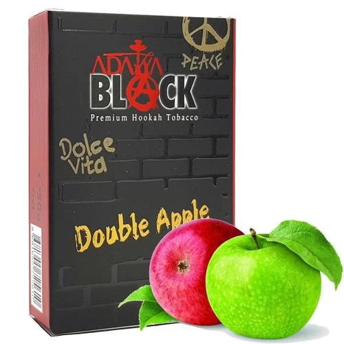 Тютюн Adalya Black Double Apple (Подвійне Яблуко) 50гр