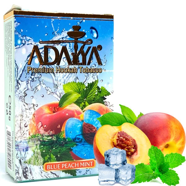 Тютюн Adalya Blue Peach Mint (Блакитний Персик М'ята) 50гр