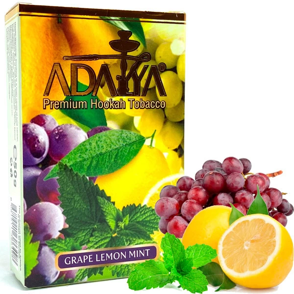 Тютюн Adalya Grape Lemon Mint (Виноград Лимон М'ята) 50гр