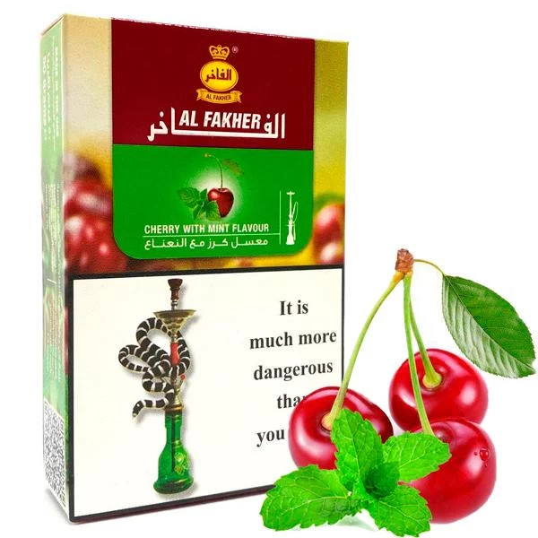 Тютюн Al Fakher Cherry with Mint (Вишня М'ята) 50гр