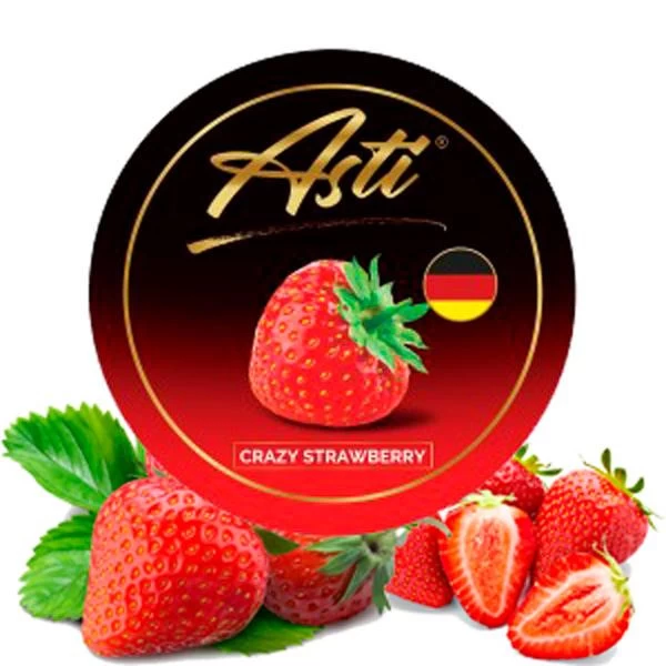 Тютюн Asti Crazy Strawberry (Крейзі Полуниця) 100 гр