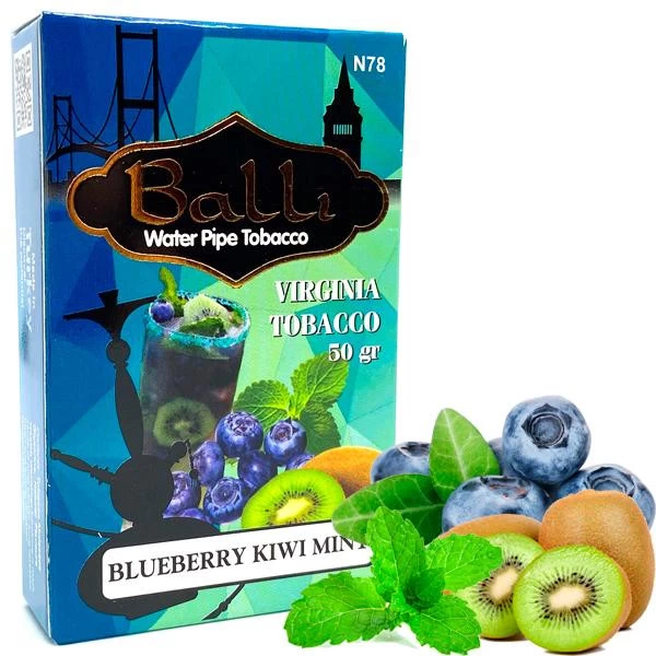 Тютюн Balli Blueberry Kiwi Mint (Чорниця Ківі М'ята) 50 гр