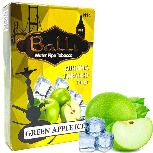 Тютюн Balli Green Apple Ice (Зелене Яблуко Лід) 50 гр