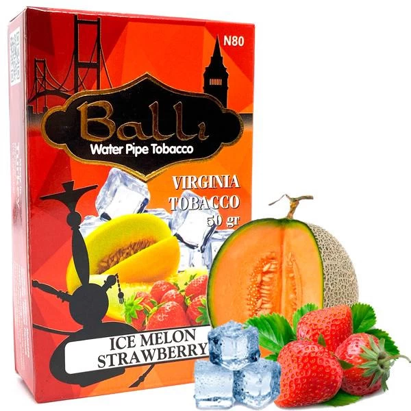 Тютюн Balli Ice Melon Strawberry (Диня Полуниця Лід) 50 гр