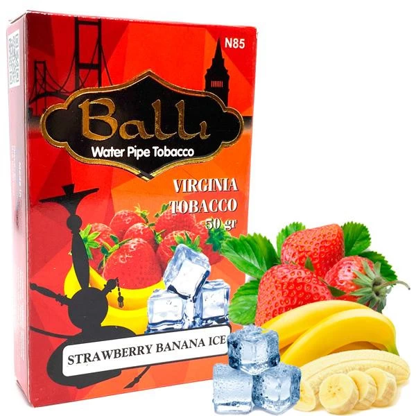 Тютюн Balli Strawberry Banana Ice (Полуниця Банан Лід) 50 гр