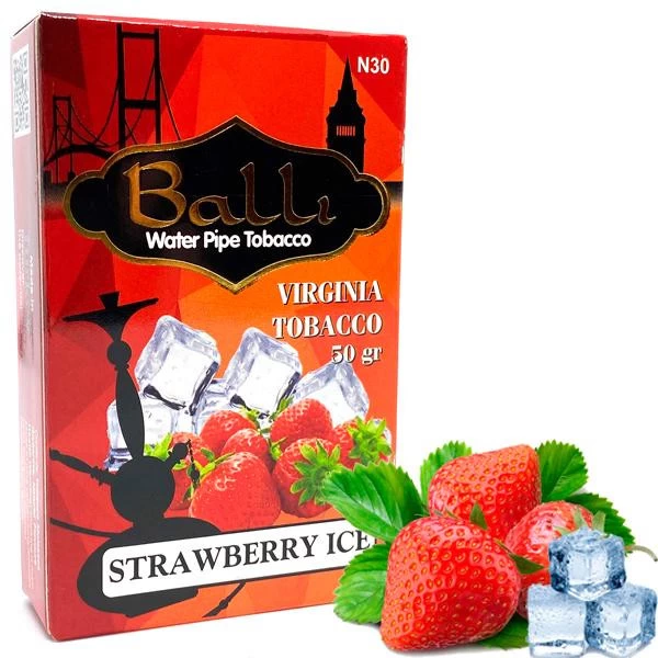 Тютюн Balli Strawberry Ice (Полуниця Лід) 50 гр