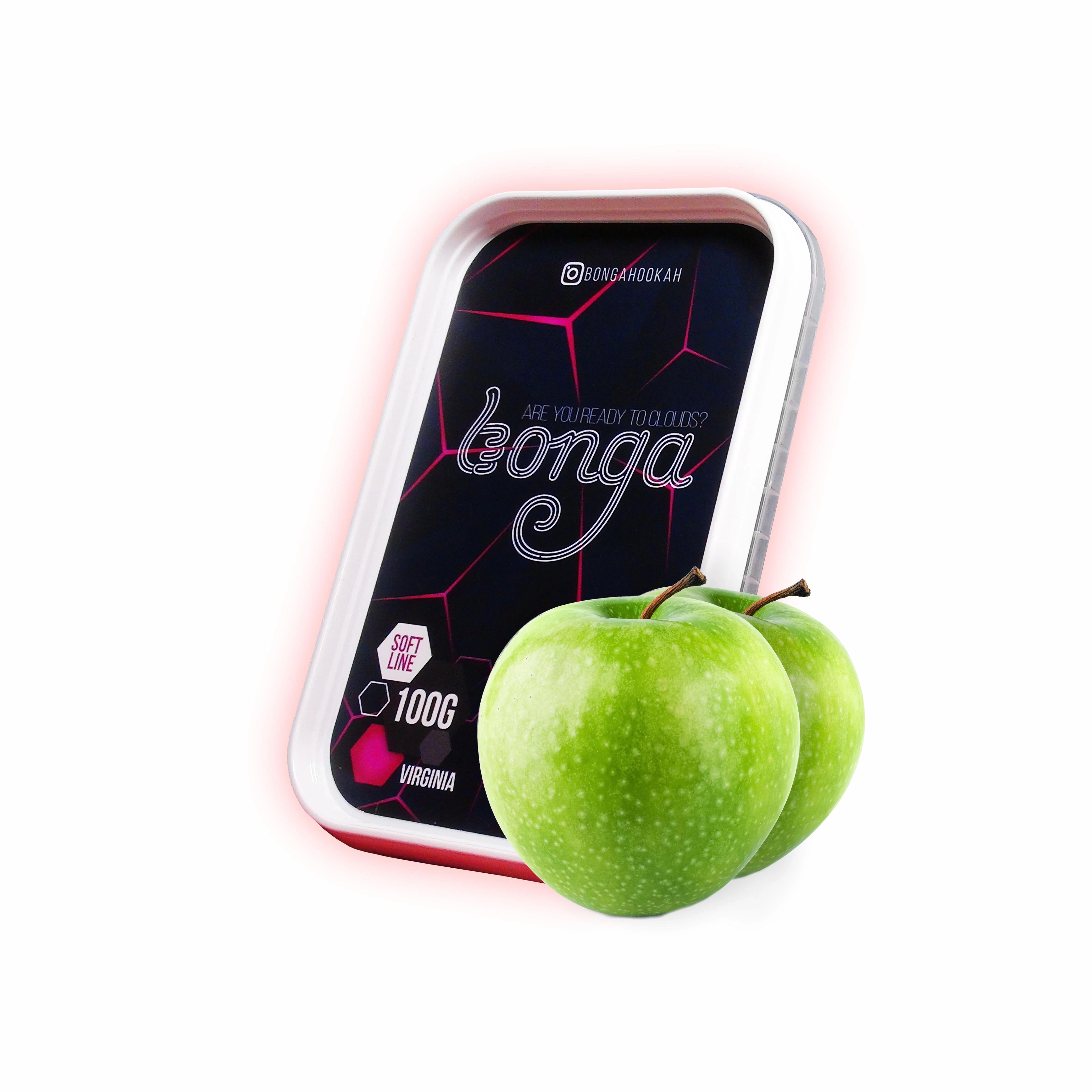 Табак Bonga Soft Line Green Apple (Зеленое Яблоко) 100 гр