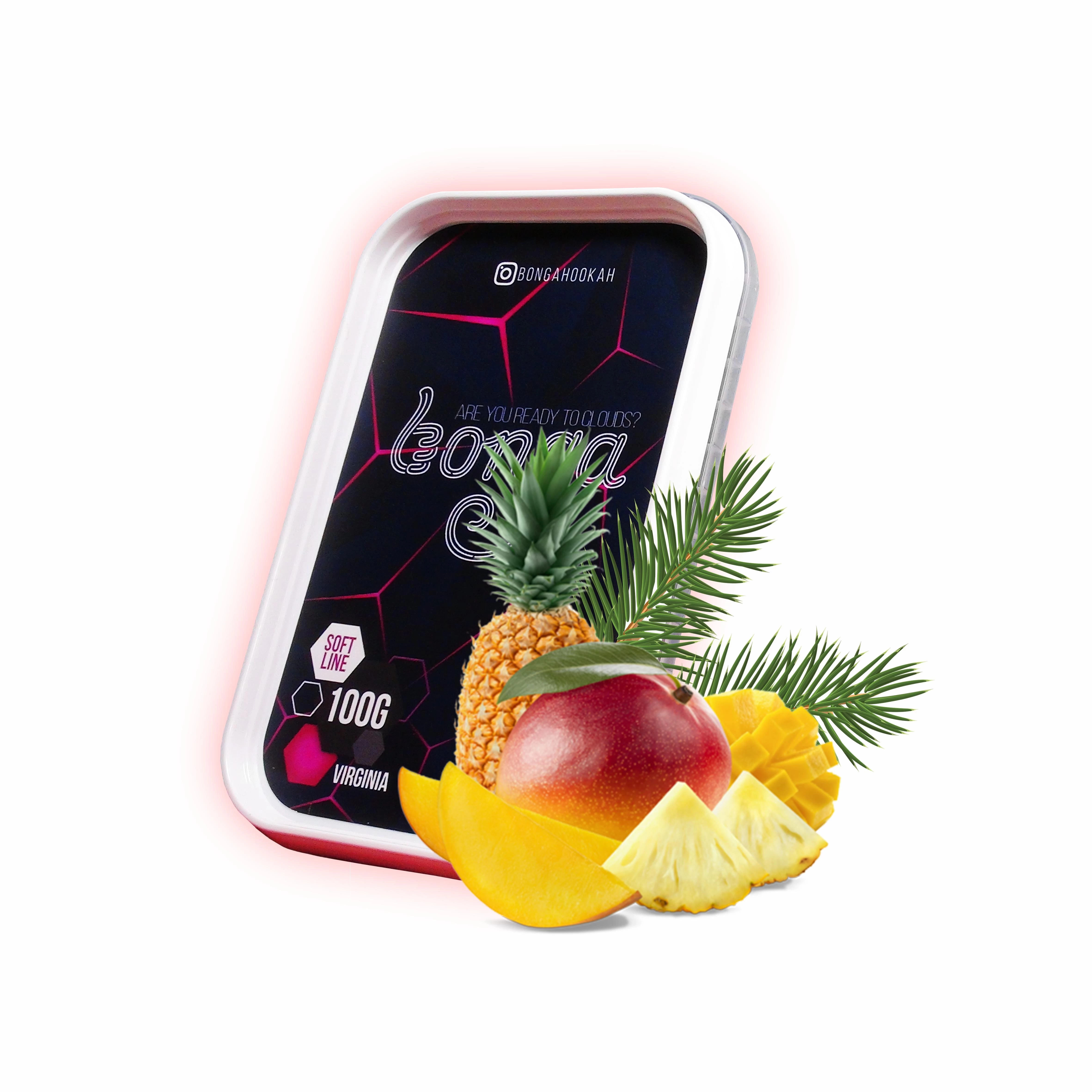 Табак Bonga Soft Line Pineapple Mango Pine (Ананас Манго Хвоя) 100 гр