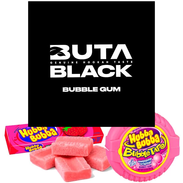 Тютюн Buta Black Bubble Gum (Солодка Жуйка) 100 гр