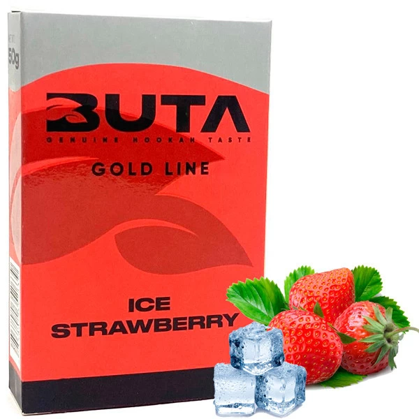 Тютюн Buta Gold Line Ice Strawberry (Полуниця Лід) 50гр