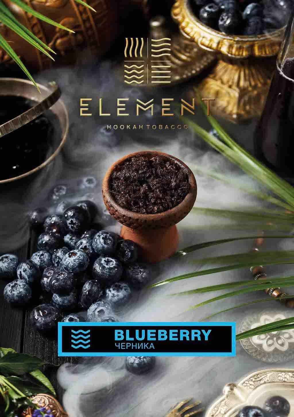 Тютюн Element Вода Blueberry (Чорниця) 100гр