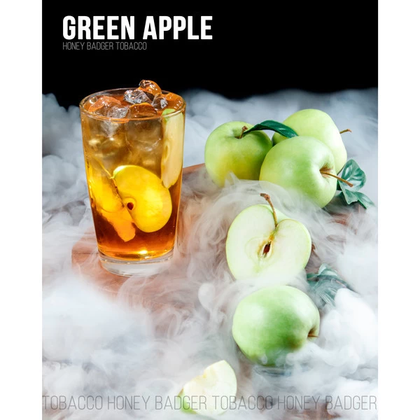 Табак Honey Badger Wild Line Green Apple (Зеленое Яблоко) 100гр