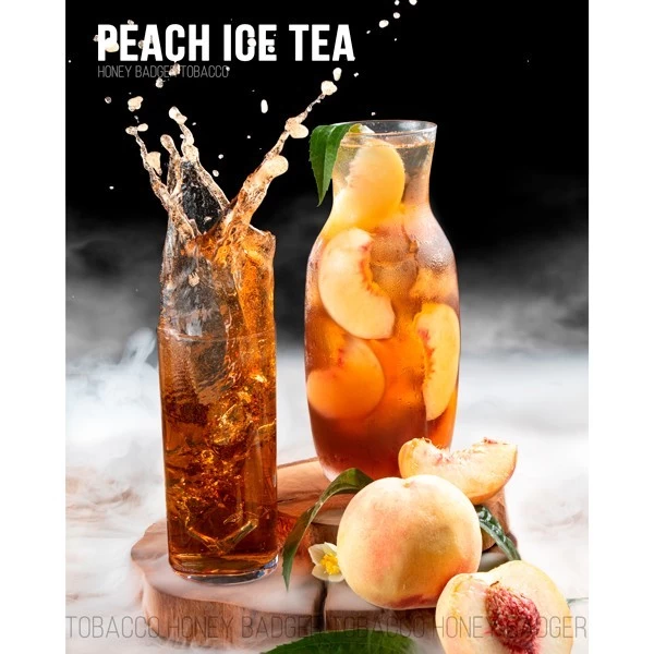 Тютюн Honey Badger Wild Line Peach Ice Tea (Персик Чай Лід) 250гр