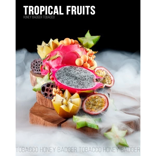 Тютюн Honey Badger Wild Line Tropical Fruits (Тропічні Фрукти) 250гр