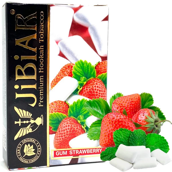 Тютюн JIBIAR Gum Strawberry (Жуйка Полуниця) 50 гр