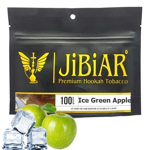 Тютюн JIBIAR Ice Green Apple (Зелене Яблуко Лід) 100 гр