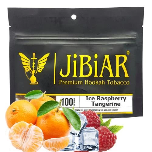 Тютюн JIBIAR Ice Raspberry Tangerine (Малина Мандарин Лід) 100 гр