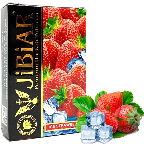 Тютюн JIBIAR Ice Strawberry (Полуниця Лід) 50 гр