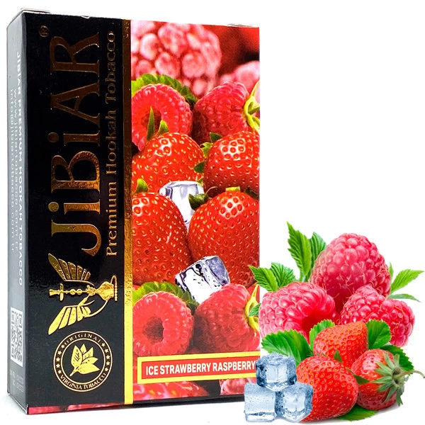 Тютюн JIBIAR Ice Strawberry Raspberry (Полуниця Малина Лід) 50 гр