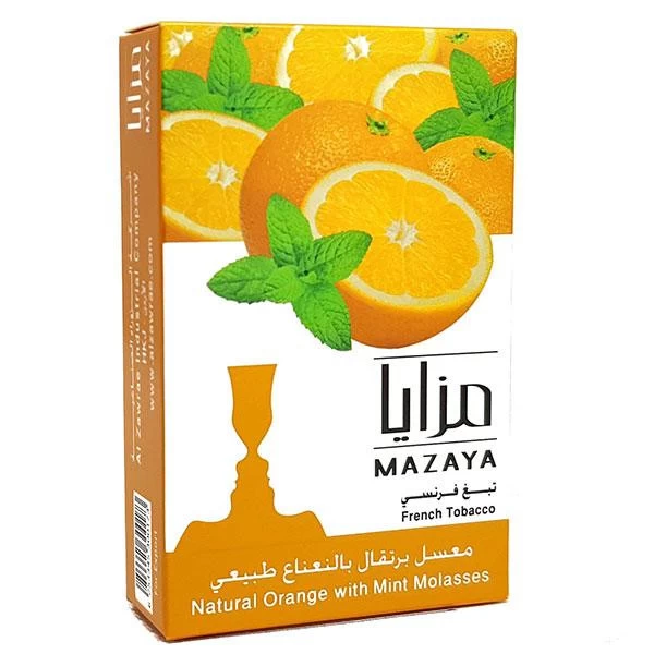 Тютюн Mazaya Orange with Mint (Апельсин з М'ятою) 50гр