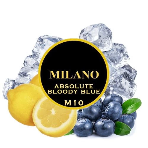 Тютюн Milano Absolute Bloody Blue M10 (Лимон Чорниця Лід) 500 гр