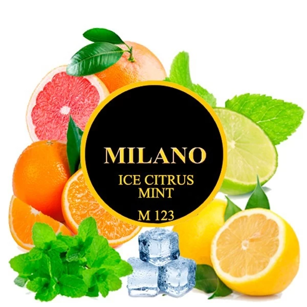 Тютюн Milano Ice Citrus Mint M123 (Цитрус М'ята Лід) 50 гр