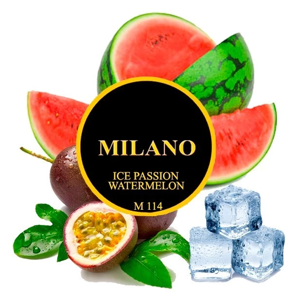 Тютюн Milano Ice Passion Watermelon (Кавун Маракуйя Лід) M114 50 гр