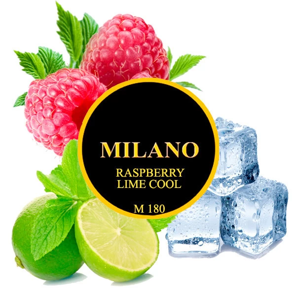 Тютюн Milano Raspberry Lime Cool M180 (Маліна Лайм Кул) 50 гр