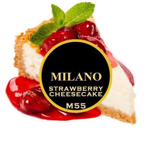 Табак Milano Strawberry Cheesecake M55 (Клубника Чизкейк) 100 гр