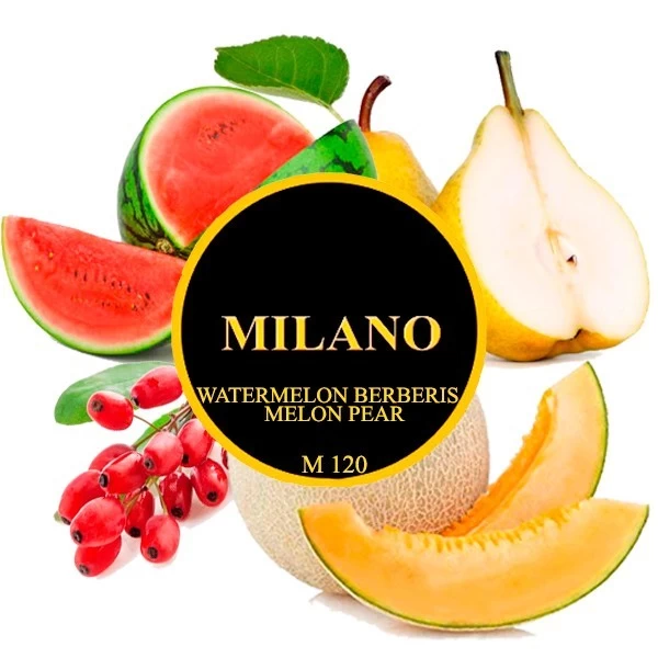 Тютюн Milano Watermelon Berberis Melon Pear (Кавун Барбарис Диня Груша) M120 50 гр