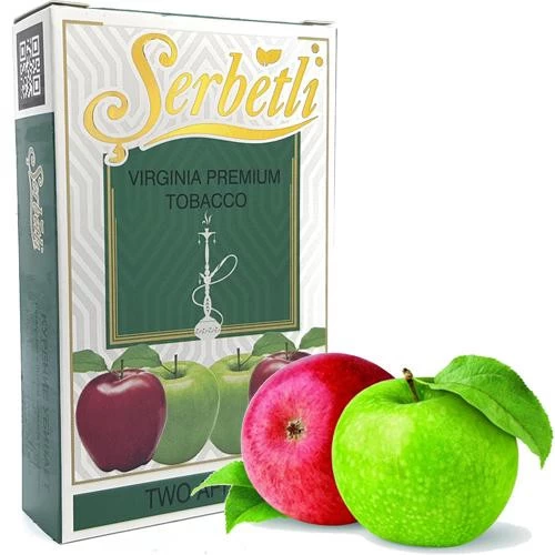 Тютюн Serbetlі Two Apples (Подвійне Яблуко) 50гр