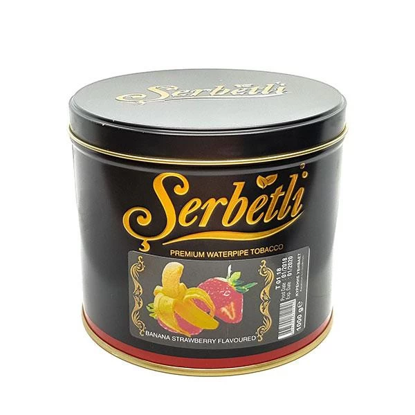 Тютюн Serbetli Banana Strawberry (Банан з Полуницею) 1кг