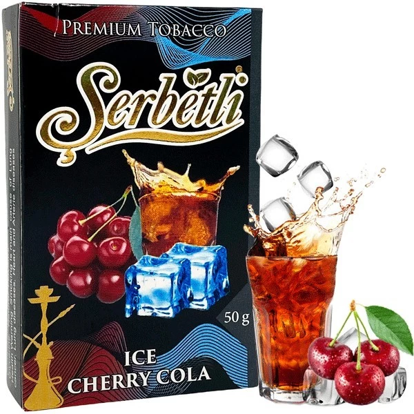 Тютюн Serbetli Ice Cherry Cola (Кола Вишня Лід) 50гр