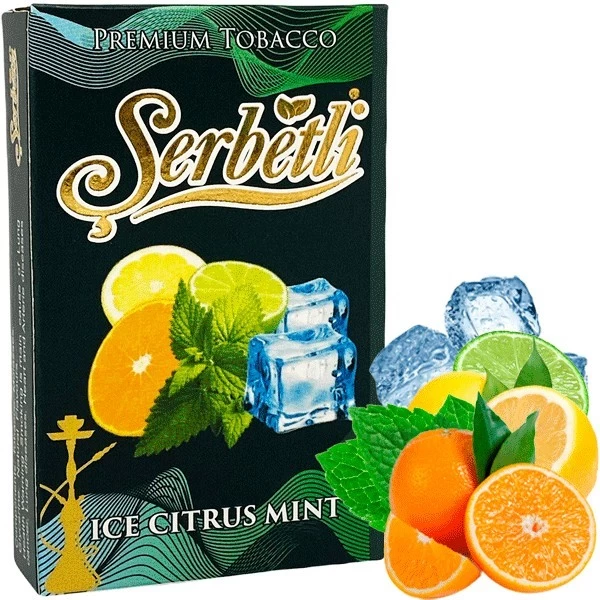 Тютюн Serbetli Ice Citrus Mint (Лід Цитрус М'ята) 50гр