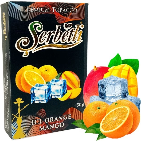 Тютюн Serbetli Ice Orange Mango (Манго Апельсин Лід) 50гр