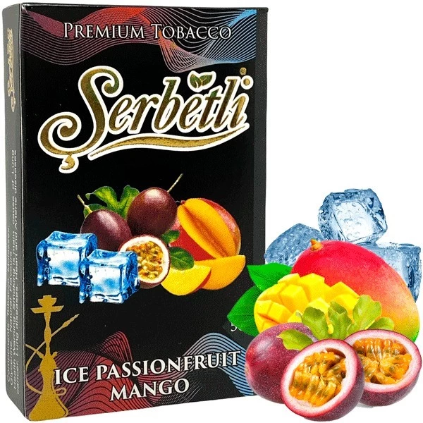 Тютюн Serbetli Ice Passionfruit Mango (Маракуйя Манго Лід) 50гр