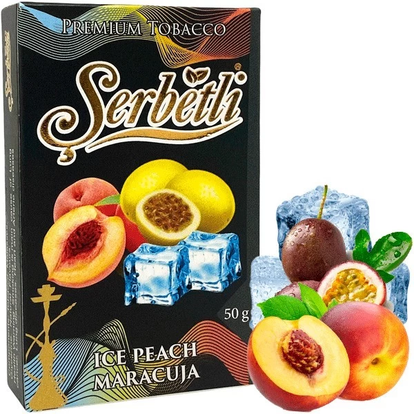 Тютюн Serbetli Ice Peach Maracuja (Лід Персик Маракуйя) 50гр