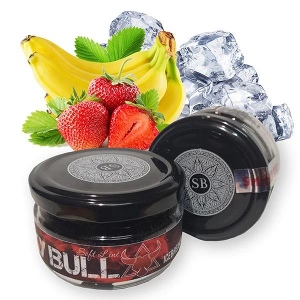 Тютюн Smoky Bull Soft Line Banana Strawberry Ice (Полуниця Банан Лід) 100 гр