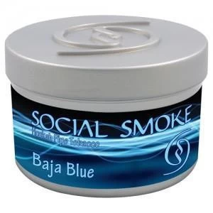 Тютюн Social Smoke Baja Blue (Чорниця з Віоградом в Білому Шоколаді) 100гр