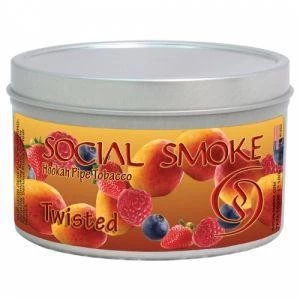 Тютюн Social Smoke Twisted (Манго Полуниця Малина Лохина) 250гр