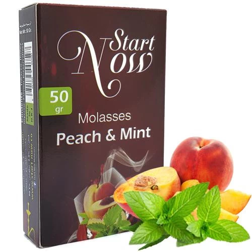 Тютюн Start Now Peach Mint (Персик М'ята) 50гр