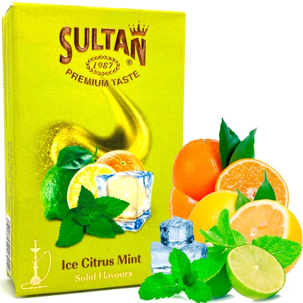 Тютюн Sultan Ice Citrus Mint (Цитрус М'ята Лід) 50 гр