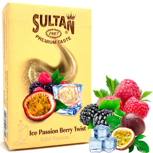 Тютюн Sultan Ice Passion Berry Twist (Маракуйя Ягоди Лід) 50 гр