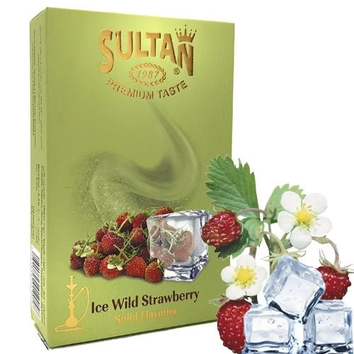 Тютюн Sultan Ice Wild Strawberry (Суниця Лід) 50 гр